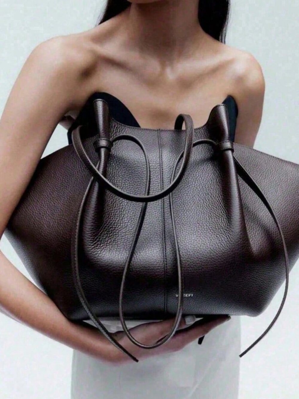 Coffee Brown Women's Shoulder Tote Bag